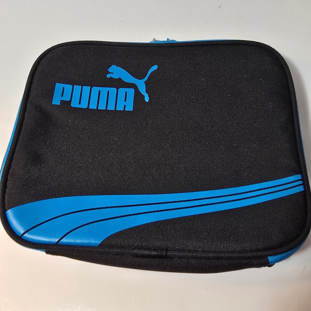 Puma Backpack and Lunch Bag Set Blue Black Kids School Travel - Picture 7 of 9